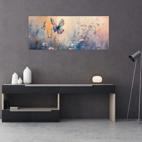 Kép - Rét pillangóval II (120x50 cm)