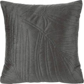 Párnahuzat LUIZ/4 40x40 grafit pálmalevél dekoratív