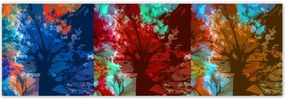 Poszterek 200x66 Őszi absztrakt