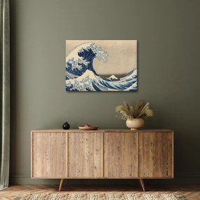 Kép - Katsushika Hokusai, Under the Wave off Kanagawa, reprodukciók (70x50 cm)