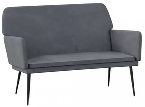 vidaXL sötétszürke bársonypad 108x79x79 cm