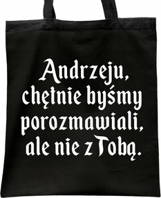 Fekete pamut bevásárlótáska 1670 Szívesen beszélgetünk