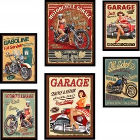 Extra Szett 6db-os Képek Poszterek keretben KP328