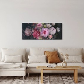 Kép - kerti virágok (120x50 cm)