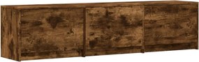 vidaXL TV szekrény leddel Füstölt tölgy 165 x 34 x 40 cm Faanyag