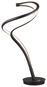 Fekete LED asztali lámpa fém búrával (magasság 56 cm) Nala – Trio Select