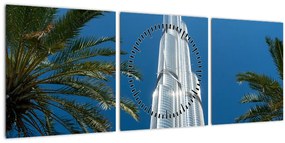 Kép - Burj Khalifa (órával) (90x30 cm)