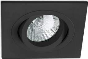 Faro RadĂłn Sq sĂŒllyesztett fekete mennyezeti lĂĄmpa 92x92 mm GU10 IP20