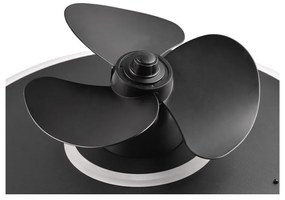 Matt fekete LED mennyezeti lámpa Nybro – Trio