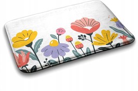 Modern divatos fürdőszoba szőnyeg Virágok 90x60