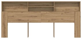 Fejhajtó szekrény kézműves tölgy 220 x 19 x 101.5 cm Faanyag