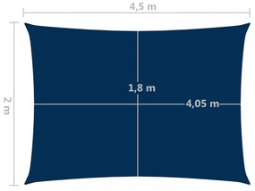 vidaXL kék téglalap alakú oxford-szövet napvitorla 2 x 4,5 m