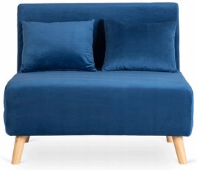 Ágyazható Fotel Sötétkék Színben. MARRY 2