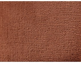 Terrakotta színű zsenília sarokkanapé (jobb oldali-L alakú) Whesley – Bobochic Paris