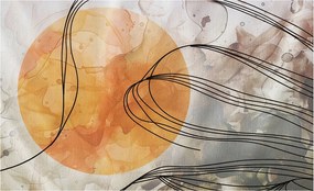 Fotótapéta Fali tapéta a nappaliba Harmonikus absztrakt 416x254 Ragasztó