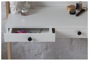 Leno fehér állvány fiókkal és tükörrel - Ragaba