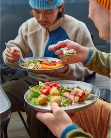 Ezüstszínű rozsdamentes acél étkező villa szett 4 db-os Spork – Black + Blum