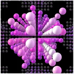 Poszterek 70x70 Lila Mátrix