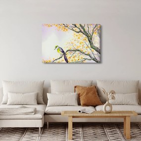 Kép - Akvarell madár a fán (90x60 cm)