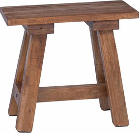 vidaXL pad Természetes 50,5 x 25 x 47,5 cm Tömör mahagóni fa