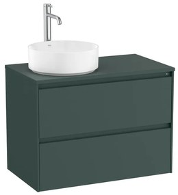 Fürdőszobaszekrény mosdó alá Roca ONA 79,4x58,3x45,7 cm zöld mat ONADESK802ZZML