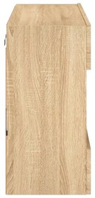 sonoma tölgy színű fali TV-szekrény LED-del 78,5 x 30 x 60,5 cm