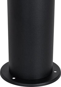 Fekete kültéri állólámpa opálbúrával 70 cm - Odense