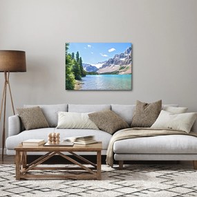 Egy alpesi tó képe (70x50 cm)