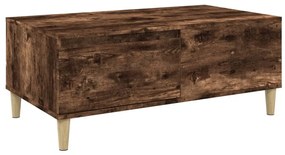 Füstös tölgy színű fatermék dohányzóasztal 90x50x36,5 cm