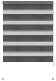 Sötétszürke nappali-éjszakai roló 42,5x150 cm Zebra – Gardinia