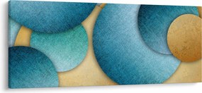 Az absztrakciós körök képe (120x50 cm)