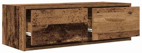 2 db antik fa szerelt fa fali TV-szekrény 80x31x25,5 cm