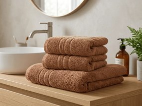 Törölköző Classic 50 x 100 cm barna, 100% pamut