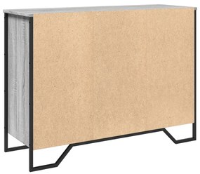 szürke sonoma színű szerelt fa tálalószekrény 101x35,5x74,5 cm