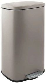 Szürkésbarna acél pedálos szemetes 50 l Akira – Spirella