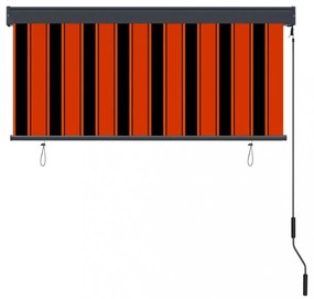 narancssárga és barna kültéri roló 140 x 250 cm