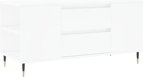 Fehér szerelt fa dohányzóasztal 102x44,5x50 cm