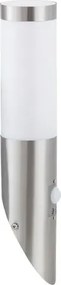 Rabalux inox torch kültéri fali lámpa e27 ip44 szatin króm mozgásérzékelős