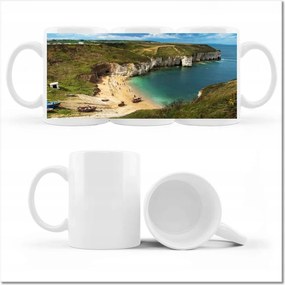 Nyomott mintás bögre Gyönyörű öböl és szikla