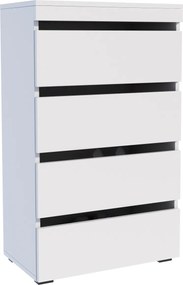 Cipősszekrény Figaro fehér 60cm cipőspolc nagy gardrób előszoba