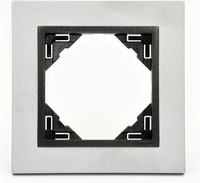 Efapel Metallo Keret 1-SZERES Alu Grafit 90910 Tus