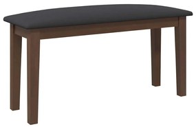 barna tömörfa gumiból pad 90 cm