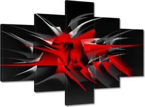 Vászonkép 100x70 Divatos piros tüskék Absztrakt