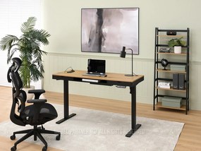 PC asztal Osto 140 (fekete tölgy + fekete). 1109839