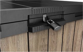 Barna műanyag kerti tárolódoboz Deco – Keter