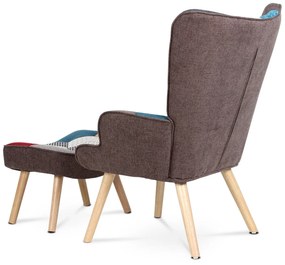 Fülkés fotel PW2, patchwork