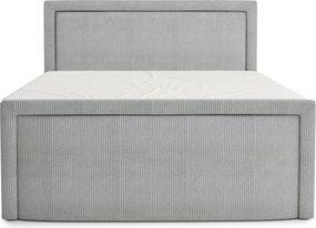 Szürke ágyneműtartós boxspring ágy 180x200 cm Fresco – Maison de Rêve
