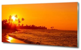 Üvegfotó Sunset beach osh-112375136