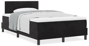 boxspring ágy matraccal fekete kis dupla bársony