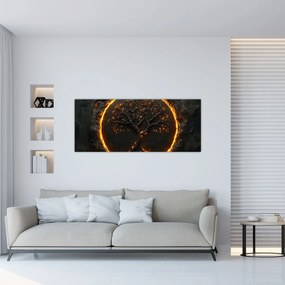 Kép – Életfa lávában II. (120x50 cm)